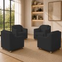 Ver imagem 1 de Kit 4 Poltrona Decorativa para Sala de Espera Mila Recepção Escritório Consultório Corino