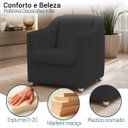 Ver imagem 3 de Kit 4 Poltrona Decorativa para Sala de Espera Mila Recepção Escritório Consultório Corino