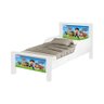 Mini Cama Infantil Patrulha Canina Adesivada+Colchão Branco - 5