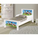Ver imagem 1 de Mini Cama Infantil Patrulha Canina Adesivada+Colchão Branco