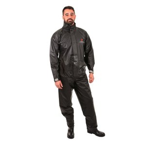 Conjunto Motoqueiro Guerreiro com Gola PVC Preto GG - Pioneira, Tamanho: GG