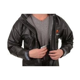 Conjunto Motoqueiro Guerreiro com Gola PVC Preto GG - Pioneira, Tamanho: GG - 4