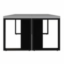 Ver imagem 5 de Plataforma de Trabalho 2 Pessoas 1,20m X 1,20m Pés Metal F5 Cor:cinza Sagrado com Preto