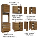 Ver imagem 5 de Armário de Cozinha Completa 220cm Rustic Áquila Madesa 04