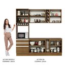 Ver imagem 6 de Armário de Cozinha Completa 220cm Rustic Áquila Madesa 04