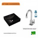 Ver imagem 3 de Kit Cuba Q39 com Torneira Luxo 1195 Metal 1/4 Volta Compace