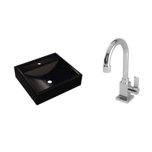 Kit Cuba Q39 com Torneira Luxo 1195 Metal 1/4 Volta Compace - 2