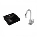 Ver imagem 2 de Kit Cuba Q39 com Torneira Luxo 1195 Metal 1/4 Volta Compace