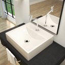 Ver imagem 1 de Kit Cuba Q39 com Torneira Pratika 1060 Metal e Válvula, Sifão Pvc e Flexível Compace