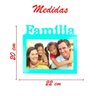 Porta Retrato Família 20x15cm Verde - 2