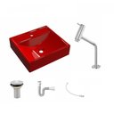 Ver imagem 2 de Kit Cuba Q39 com Torneira Pratika 1060 Metal e Válvula, Sifão Pvc e Flexível Compace