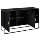 Ver imagem 5 de Buffet Aparador para Sala 135cm 2 Portas Mario Nero/preto A10 - Mpozenato