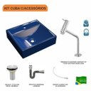 Ver imagem 3 de Kit Cuba Q39 com Torneira Pratika 1060 Metal e Válvula 1 Pol. Sifão Cromado e Flexível Compace