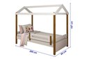 Ver imagem 3 de Cama Eliz Branca Solteiro com Cama Auxiliar e 2 Colchões - Divaloto
