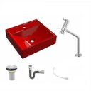 Ver imagem 2 de Kit Cuba Q39 com Torneira Pratika 1060 Metal e Válvula 1 Pol. Sifão Cromado e Flexível Compace