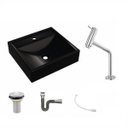 Ver imagem 2 de Kit Cuba Q39 com Torneira Pratika 1060 Metal e Válvula 1 Pol. Sifão Cromado e Flexível Compace