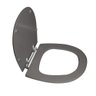 Assento Sanitário Poliéster para Louça Village (deca) Aço (reb. Oculto) Cinza Vip - 2