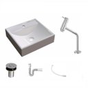 Ver imagem 2 de Kit Cuba Q39 com Torneira Pratika 1060 Metal e Válvula Click 1"b Sifão Pvc e Flexível Compace