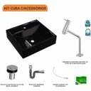 Ver imagem 3 de Kit Cuba Q39 com Torneira Pratika 1060 Metal e Válvula Click 1"b Sifão Cromado e Flexível Compace