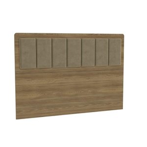 Cabeceira Estofada para Cama Box Queen 158cm N801 Kappesberg - Nogueira