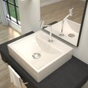 Ver imagem 1 de Kit Cuba Q39 com Torneira Pratika 1060 Metal e Válvula Click 1"g Sifão Pvc e Flexível Compace