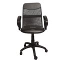 Ver imagem 1 de Cadeira Diretor Tela Giratória com Faixa e Braço Fixo Corano Preto