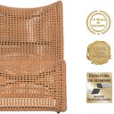 Ver imagem 3 de 3 Poltronas e Mesa Texas em Alumínio Pintura Preta Corda Náutica Trama Original