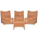 Ver imagem 1 de 3 Poltronas e Mesa Texas em Alumínio Pintura Preta Corda Náutica Trama Original