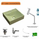 Ver imagem 3 de Kit Cuba Q39 com Torneira Pratika 1060 Metal e Válvula Click 1"g Sifão Cromado e Flexível Compace
