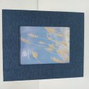 Ver mais imagens de Porta-Retrato de Chenile Azul 30.0x25.0x1.0cm Foto Mesa Decoração Sala Presente