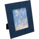Ver imagem 1 de Porta-Retrato de Chenile Azul 30.0x25.0x1.0cm Foto Mesa Decoração Sala Presente