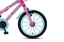 Ver imagem 4 de Bicicleta Aurora Fest, Aro 16, com Freios V-brake, com Rodas de Apoio, Capa Corrente e Cestinha Rosa