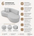 Ver imagem 4 de Sofá Luxuoso Modular Sala de Estar 200cm Vonetta