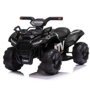 Mini Quadriciclo Elétrico Cores Infantil Luz e Som 6v Preto