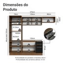 Ver imagem 3 de Armário de Cozinha Completa 270 X 60 cm Rustic/Preto Lux Madesa 08