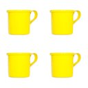 Ver imagem 1 de Kit 4 Canecas em alumínio estilo Moscow Mule Decor - Amarela