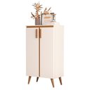 Ver imagem 4 de Armário de Sala Off White com Cedro Amadeirado