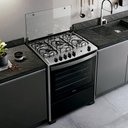 Ver imagem 6 de Fogão 5 Bocas a Gás Dako Magister com Mesa de Inox e Forno 100l Preto Bivolt