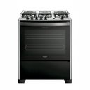 Ver imagem 1 de Fogão 5 Bocas a Gás Dako Magister com Mesa de Inox e Forno 100l Preto Bivolt