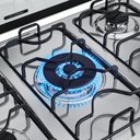 Ver imagem 5 de Fogão 5 Bocas a Gás Dako Magister com Mesa de Inox e Forno 100l Preto Bivolt
