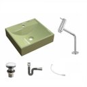 Ver imagem 2 de Kit Cuba Q39 com Torneira Pratika 1060 Metal e Válvula Click 1 Pol. 1/2 Sifão Cromado e Flexível com