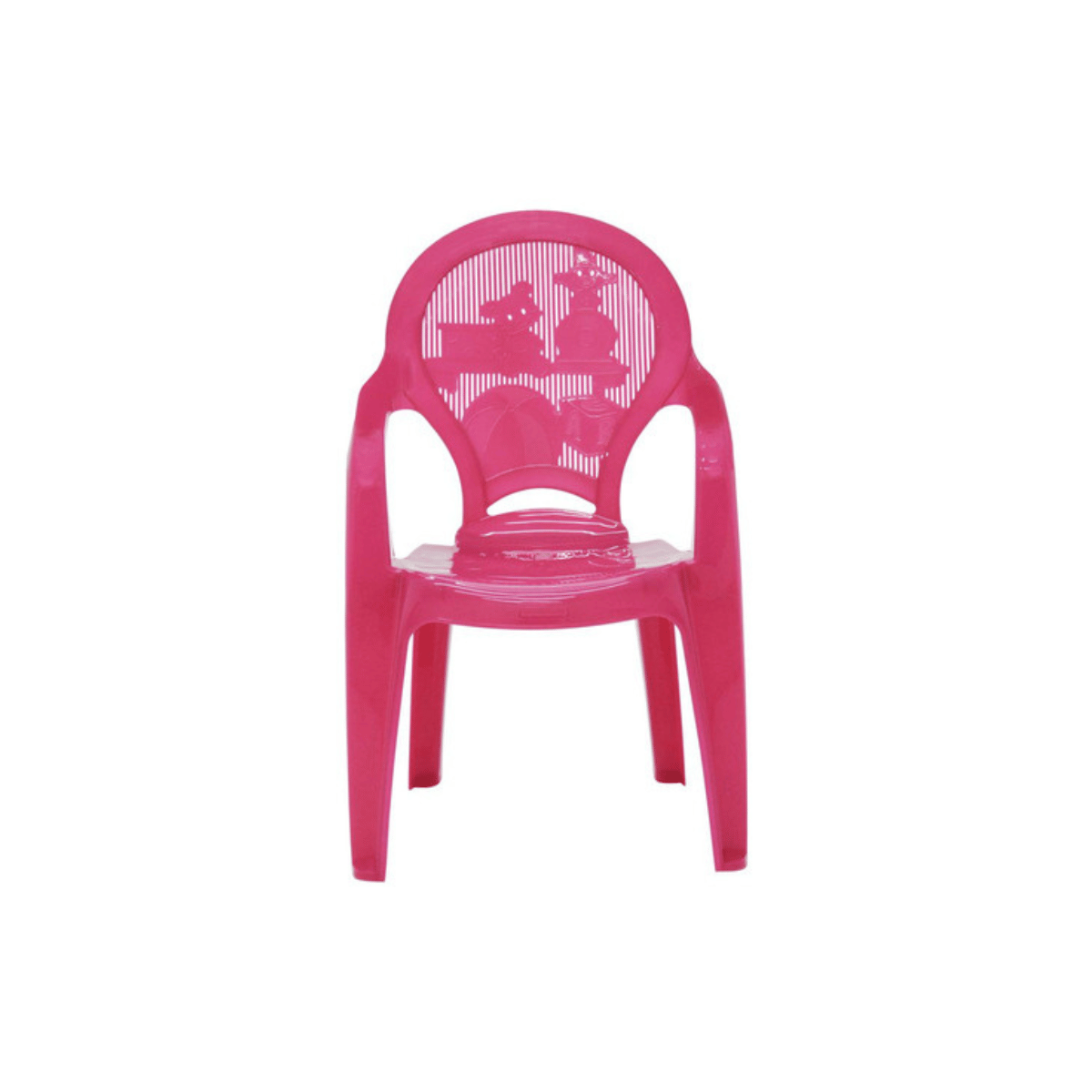 Kit Poltronas Infantil + Mesa Infantil Plastica Rosa Tramontina - 6