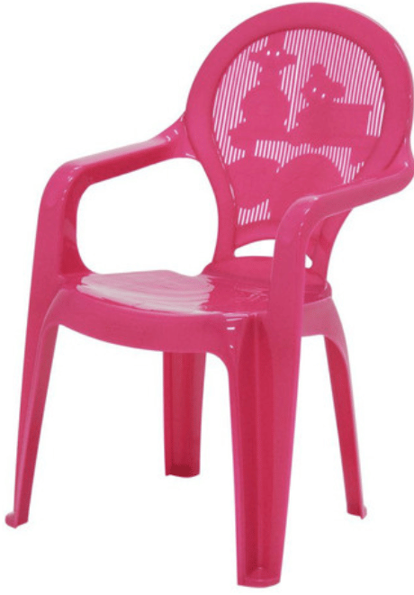 Kit Poltronas Infantil + Mesa Infantil Plastica Rosa Tramontina - 5