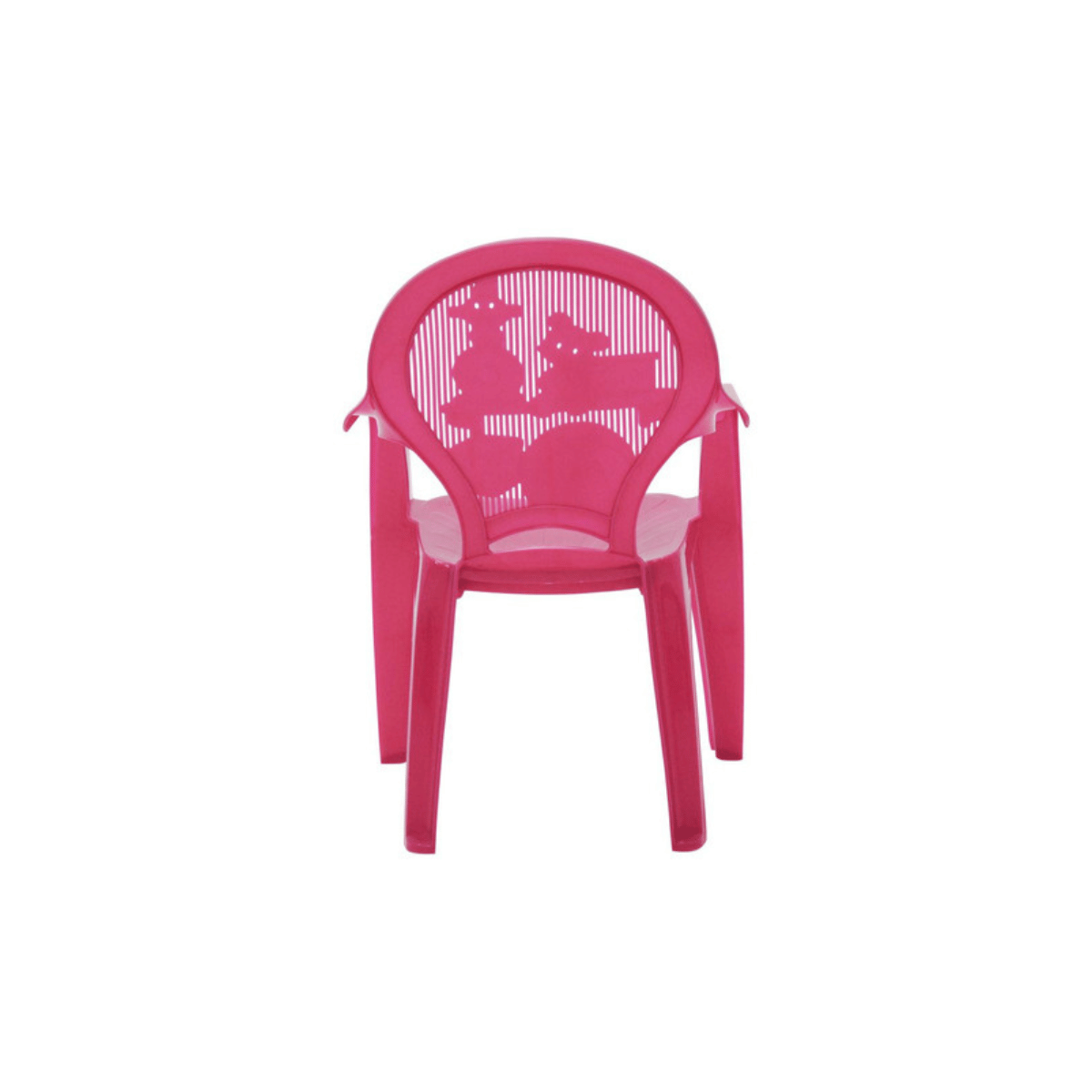 Kit Poltronas Infantil + Mesa Infantil Plastica Rosa Tramontina - 7