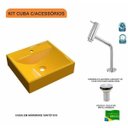 Ver imagem 3 de Kit Cuba Q39 com Torneira Pratika 1060 Metal e Válvula 1 Pol. Compace
