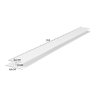 Emenda Rígida Pvc Perfil H 8mmx4,5cmx3m 5 Un Azn - Branco - 6