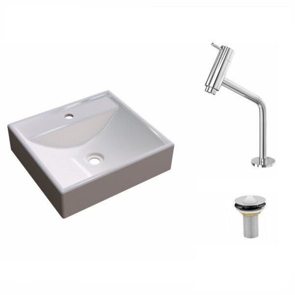 Kit Cuba Q39 com Torneira Pratika 1060 Metal e Válvula 1 Pol. Compace - 2