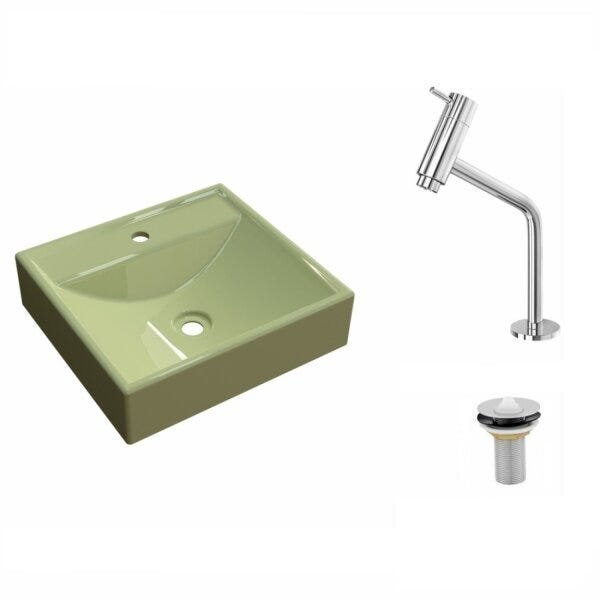 Kit Cuba Q39 com Torneira Pratika 1060 Metal e Válvula 1 Pol. Compace - 2