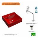 Ver imagem 3 de Kit Cuba Q39 com Torneira Pratika 1060 Metal e Válvula 1 Pol. Compace