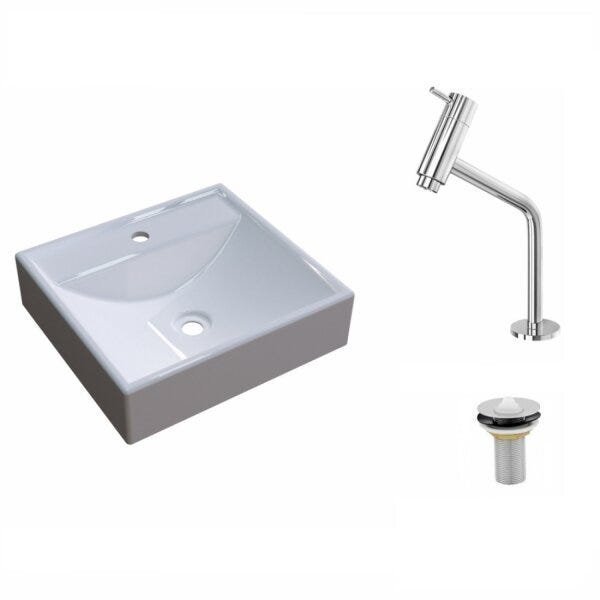 Kit Cuba Q39 com Torneira Pratika 1060 Metal e Válvula 1 Pol. Compace - 2